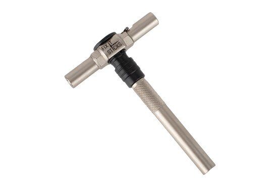 Fix It Sticks Ratcheting T-Way Wrench with Locking Hex Drive features a compact design